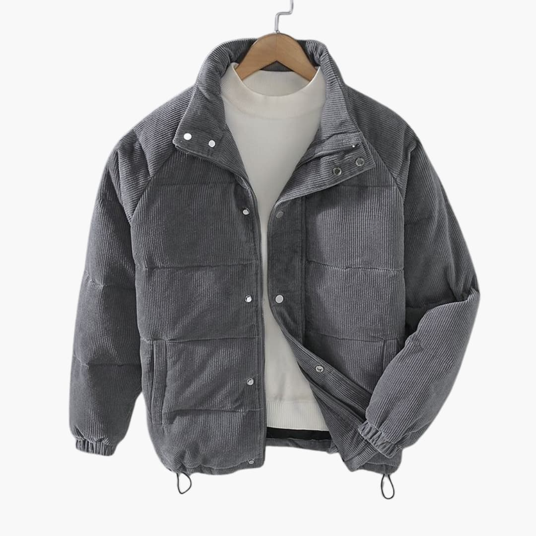 Men's Waterproof Snap Button Parka Jacket - Vossary