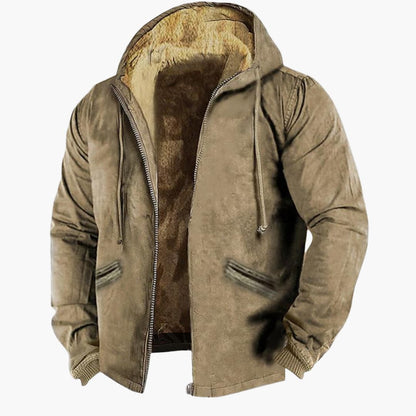 Warm Waterproof Zip Up Men's Hoodie Jacket