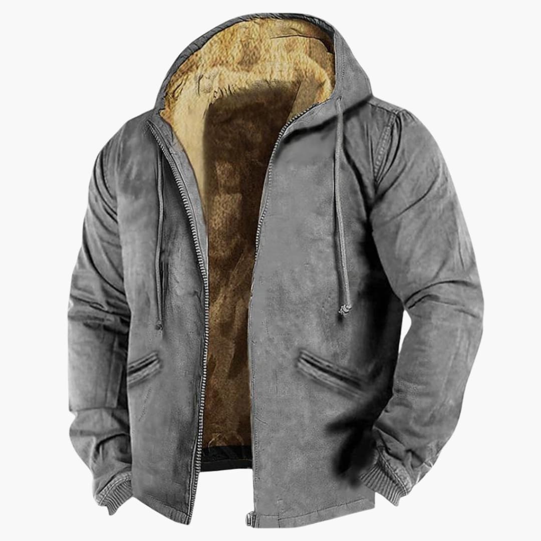 Warm Waterproof Zip Up Men's Hoodie Jacket