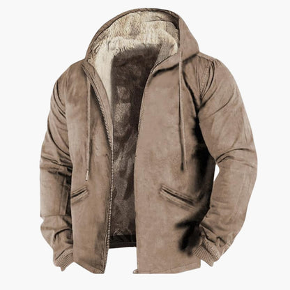 Warm Waterproof Zip Up Men's Hoodie Jacket - Vossary