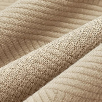 Men's Zip Up Crew Neck Sweater