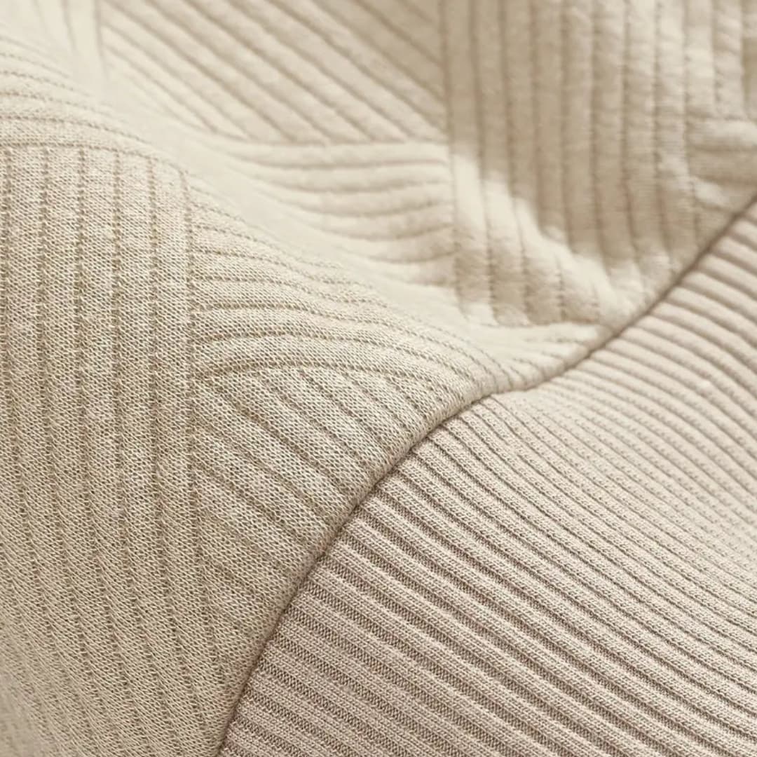 Men's Zip Up Crew Neck Sweater