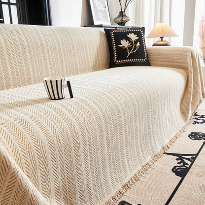 Plush Textured Furniture Throw Cover - Vossary