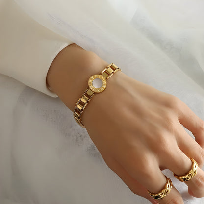 Shining Circle Silver Bracelet