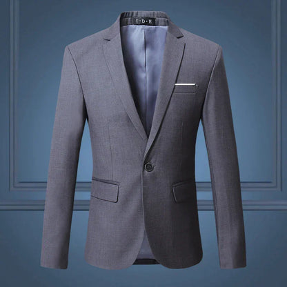 Slim Fit Men's One Button Blazer Jacket - EasyApparels