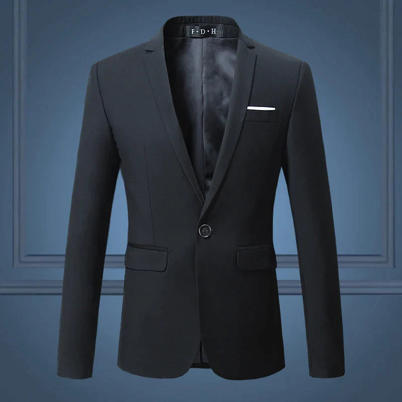 Slim Fit Men's One Button Blazer Jacket