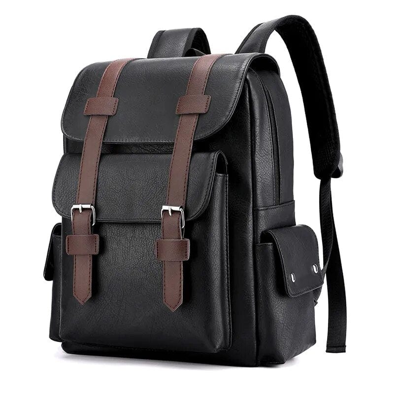 Stylish Men's Leather Daypack - Luxicro