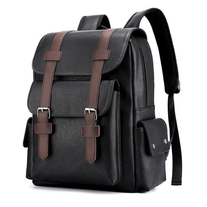 Stylish Men's Leather Daypack - Luxicro