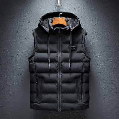 Warm Quilted Men's Puffer Vest Jacket - EasyApparels