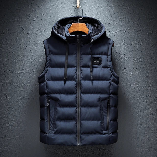 Warm Quilted Men's Puffer Vest Jacket