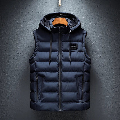 Warm Quilted Men's Puffer Vest Jacket