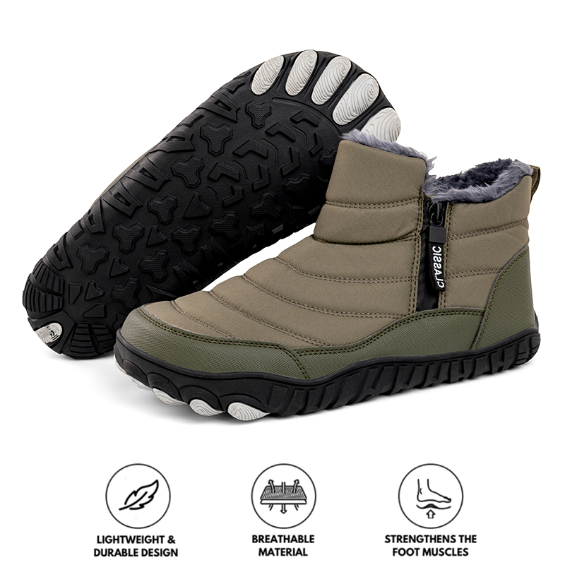 Warm Waterproof Men's Winter Boots – Grip Sole Comfort