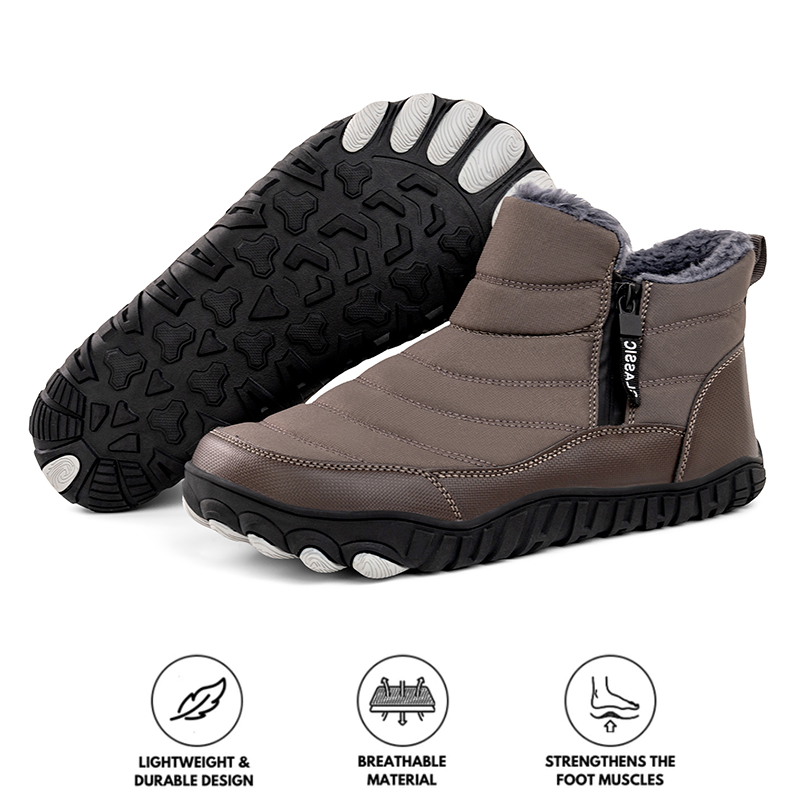 Warm Waterproof Men's Winter Boots – Grip Sole Comfort
