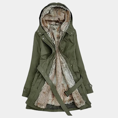 Stylish Women's Winter Coat with Faux Fur Inside