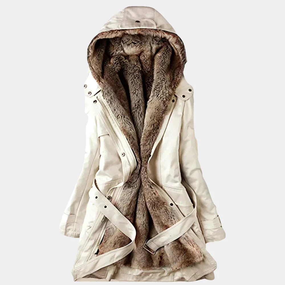 Stylish Women's Winter Coat with Faux Fur Inside