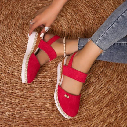 Comfortable Suede Block Heel Shoes - EasyApparels