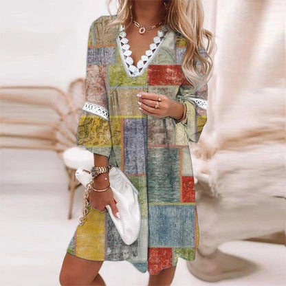 Pretty Floral Sundress with Lace Detail