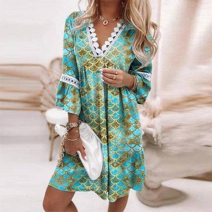 Pretty Floral Sundress with Lace Detail