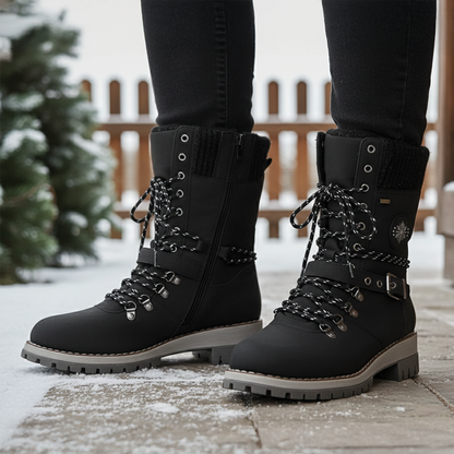 Warm Lace Up Snow Boots