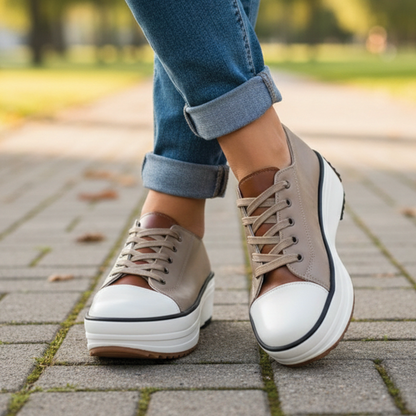 Thick Sole Platform Tennis Shoes - Vossary