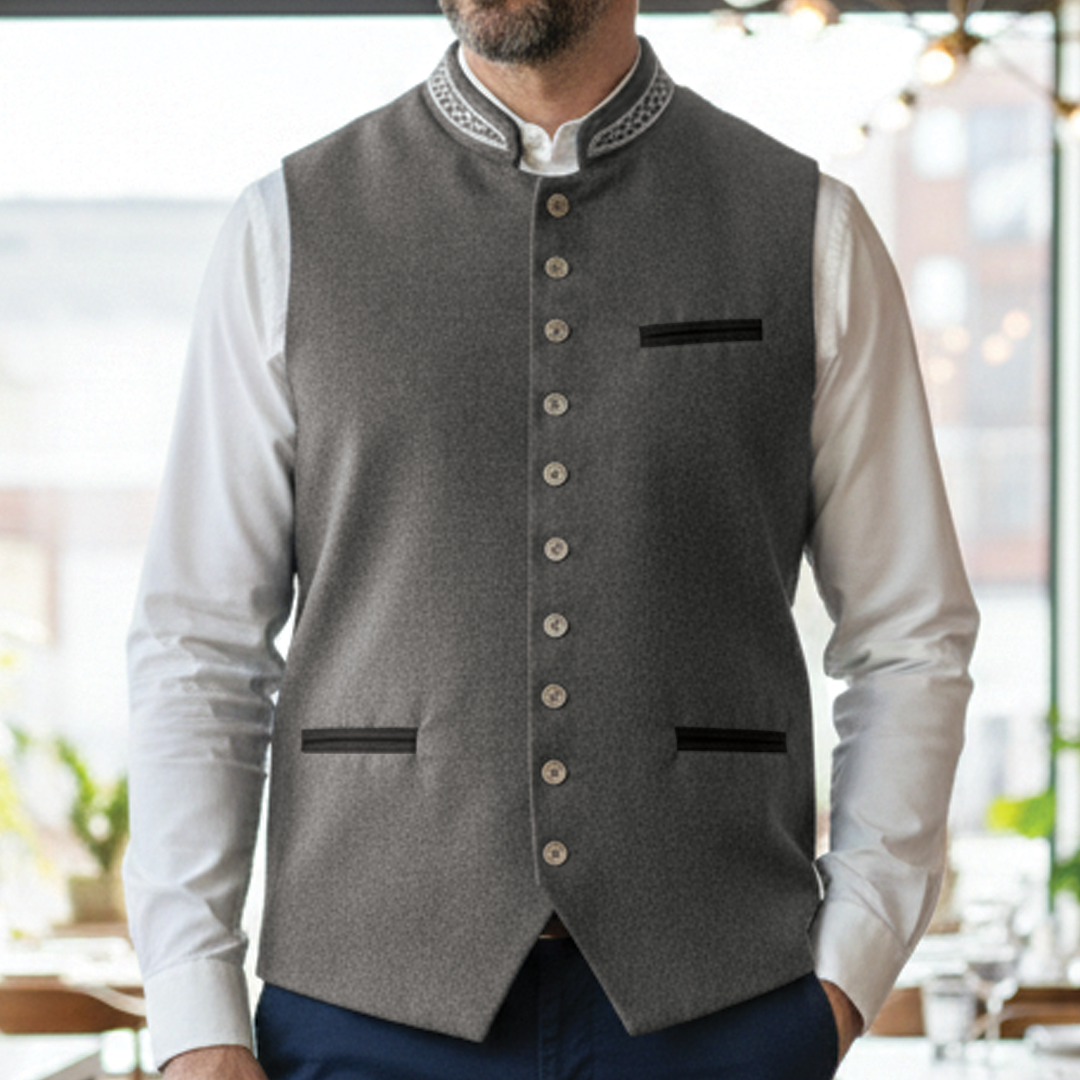 Classic Mens Wool Waistcoat - Vossary