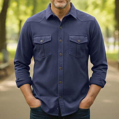 Relaxed Fit Cotton Mens Shirt - Vossary