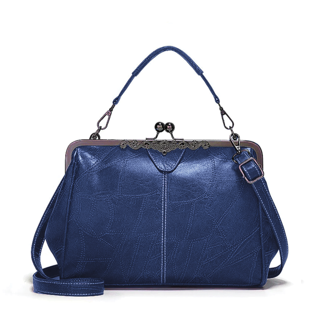 Classic Buckle Leather Shoulder Bag