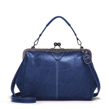 Classic Buckle Leather Shoulder Bag