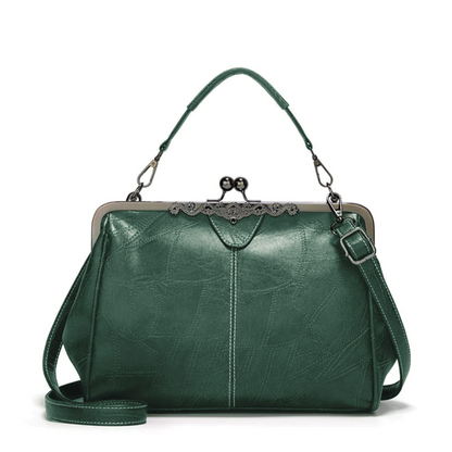 Classic Buckle Leather Shoulder Bag
