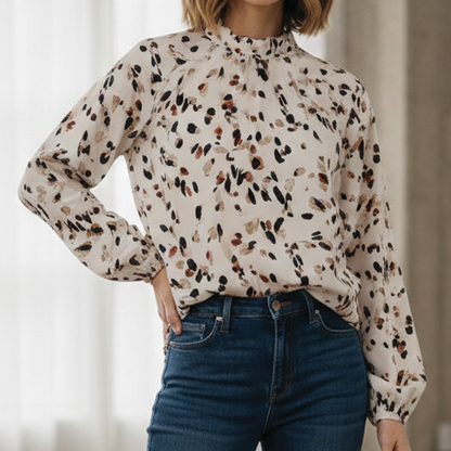 Classic Ruffled Women's Blouse