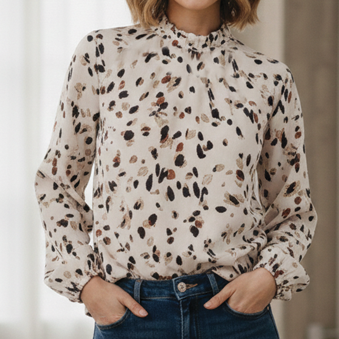 Classic Ruffled Women's Blouse