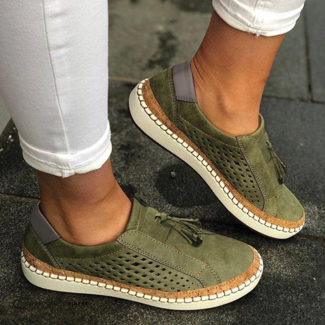 Breatable Mesh Slip On Sneakers - Vossary