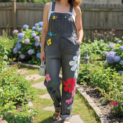 Women's Summer Jean Romper