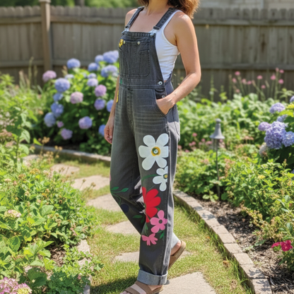 Women's Summer Jean Romper - EasyApparels
