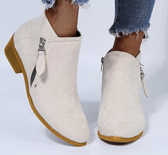Low Heel Ankle Boot Shoes