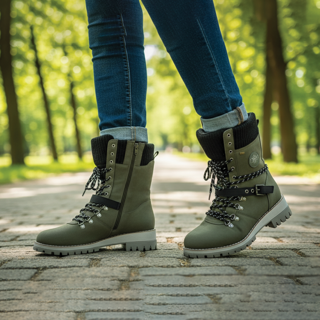 Warm Lace Up Snow Boots