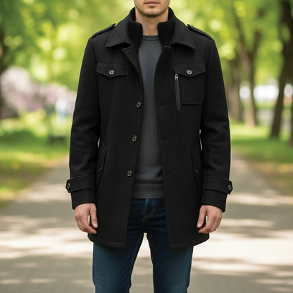 Classic Wool Mix Winter Coat - EasyApparels