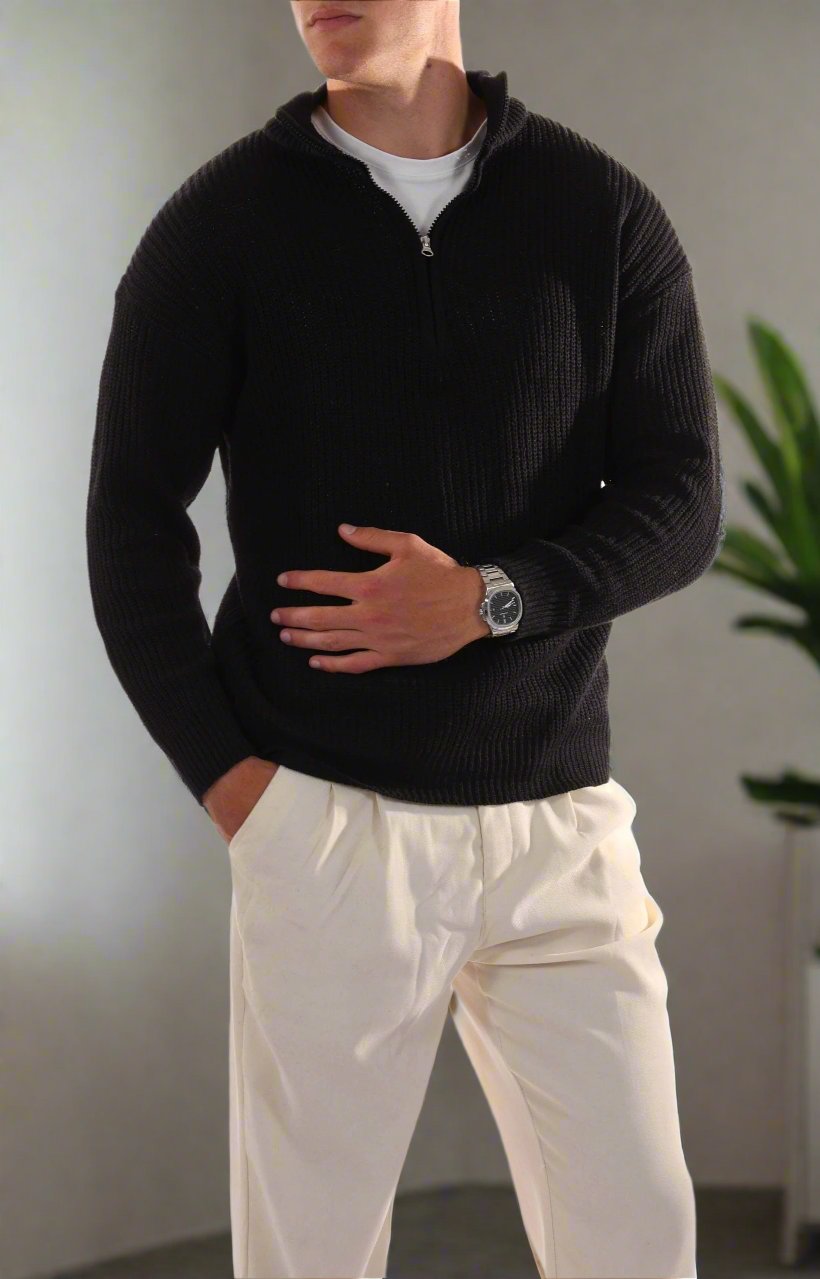 Cozy Men's Crew Neck Soft Sweater