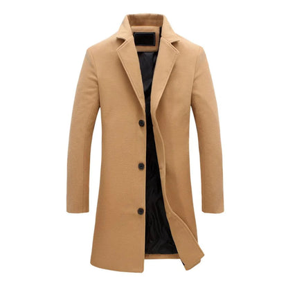 Warm Men's Wool Winter Coat - EasyApparels