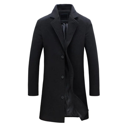Warm Men's Wool Winter Coat