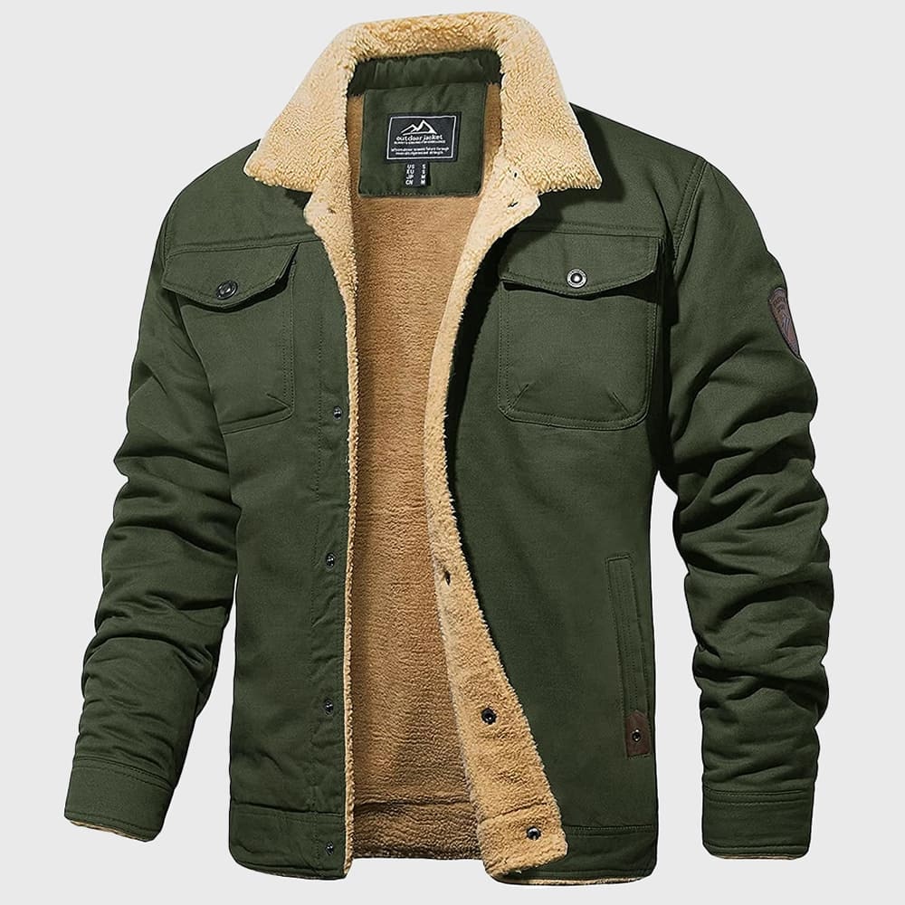 Casual Fleece Bomber Jacket