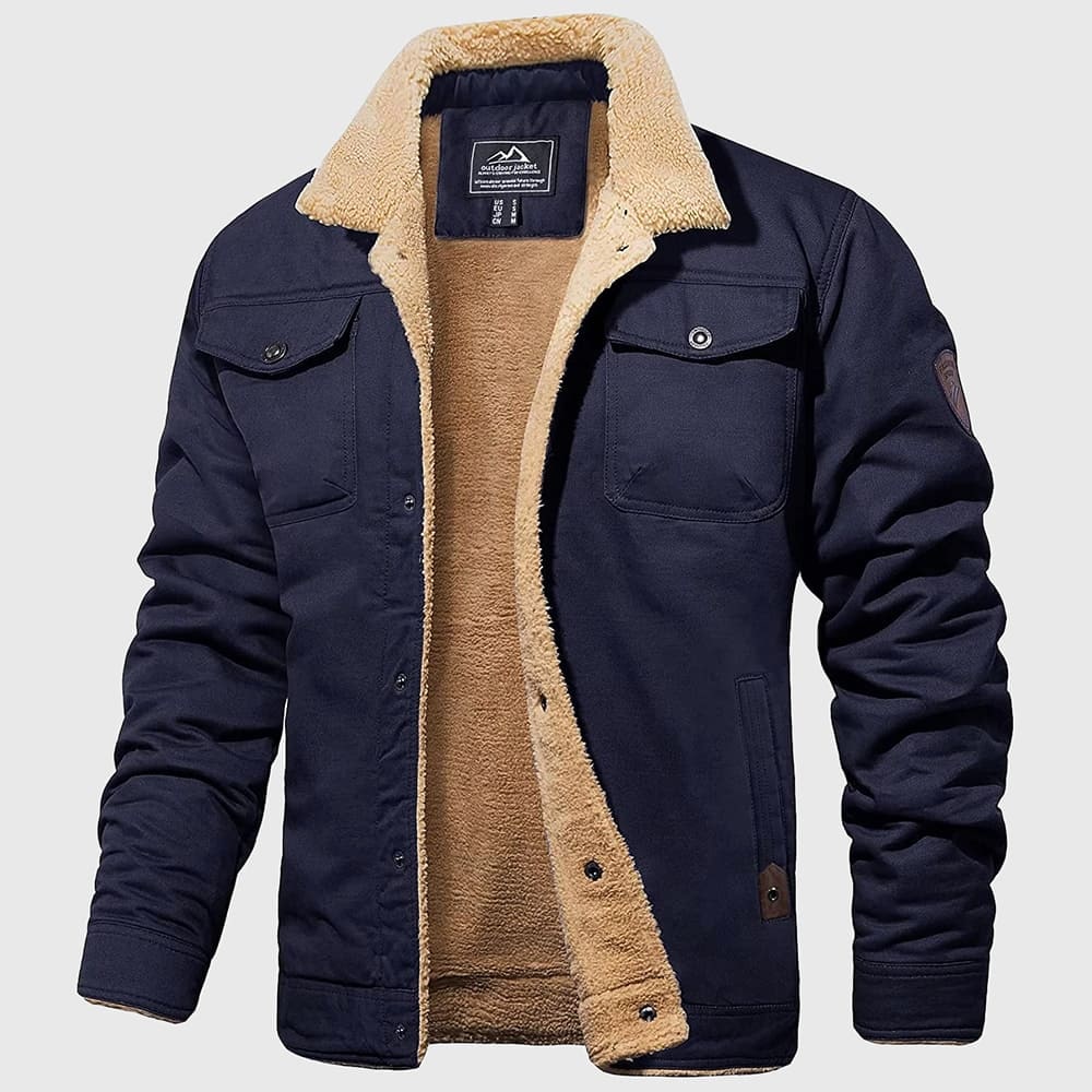 Casual Fleece Bomber Jacket