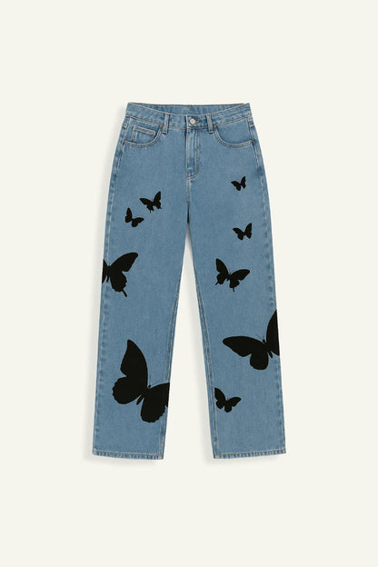 Fashionable Embroidered Flare Jeans - Luxicro