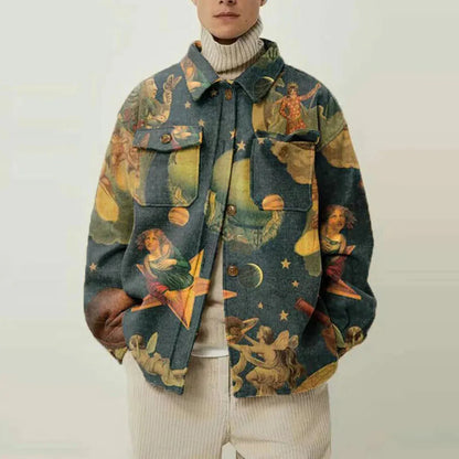 Unique Graphic Bomber Jacket