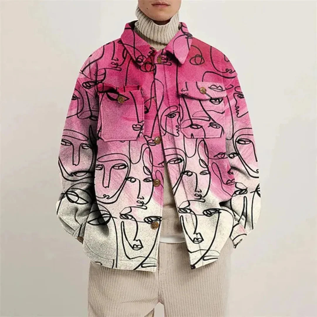 Unique Graphic Bomber Jacket
