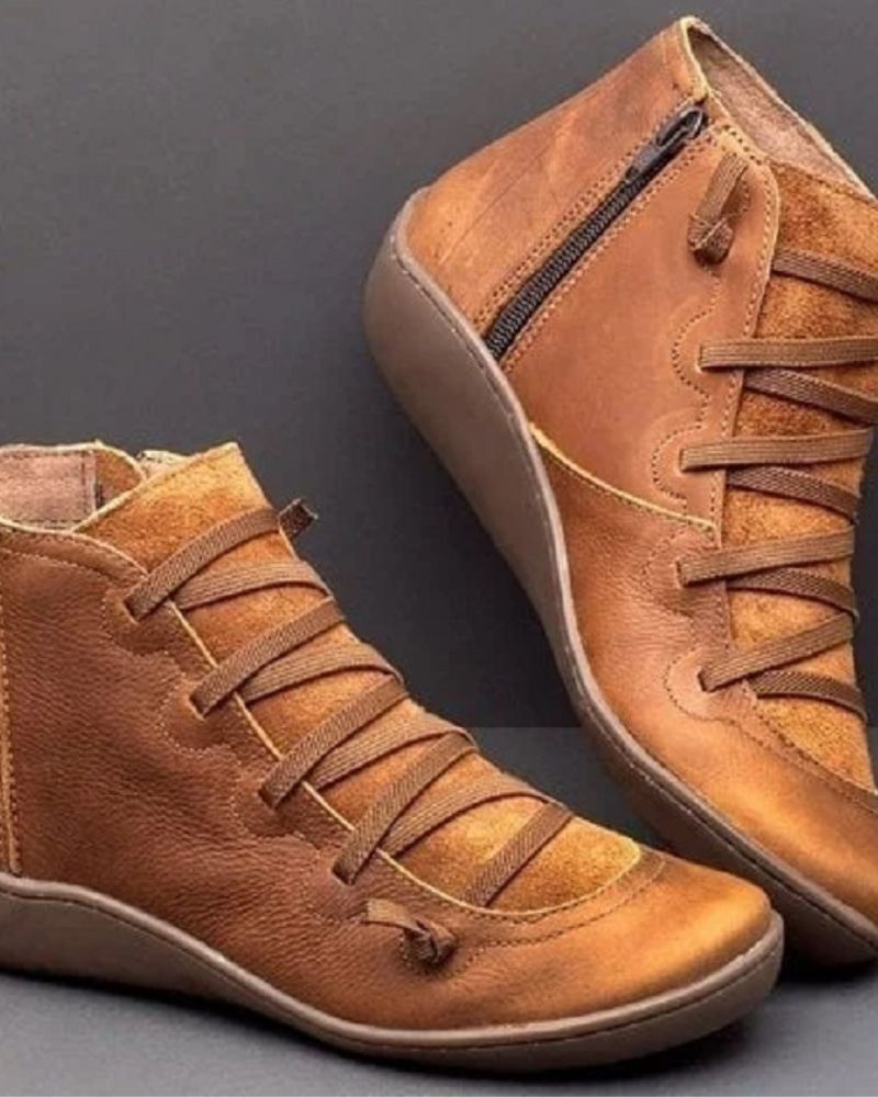Genuine Leather Low Ankle Boots
