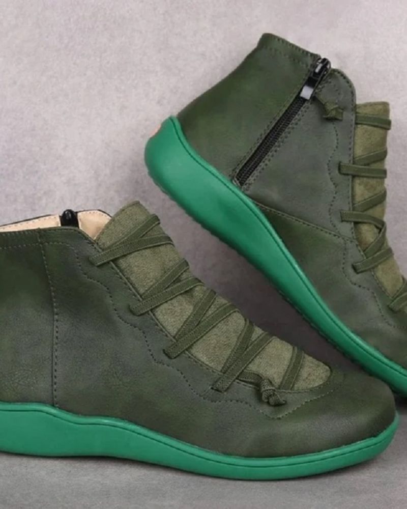 Genuine Leather Low Ankle Boots