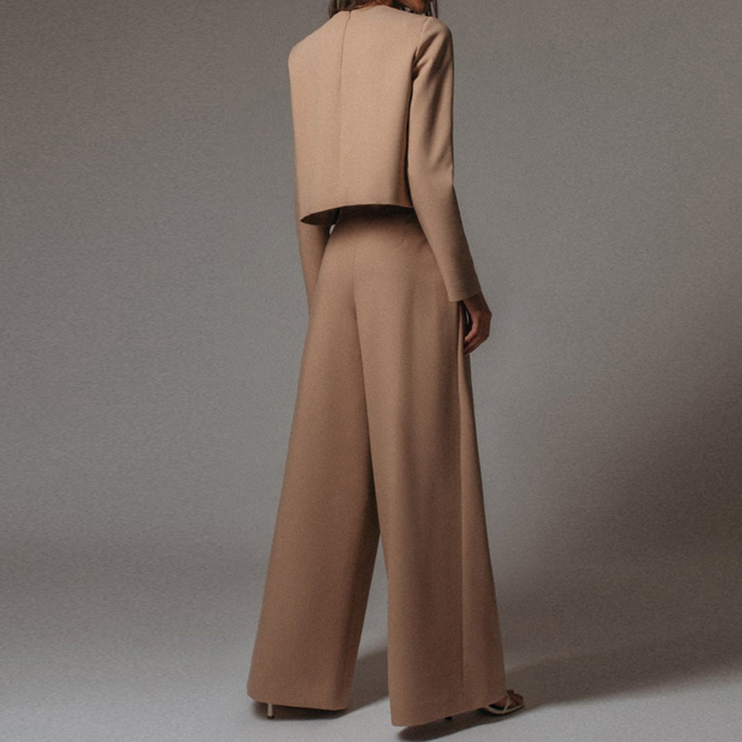 Chic 2 Piece Wide Leg Pants Set