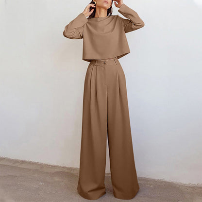 Chic 2 Piece Wide Leg Pants Set