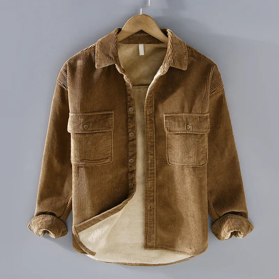 Rugged Corduroy Shirt Jacket for Men - EasyApparels